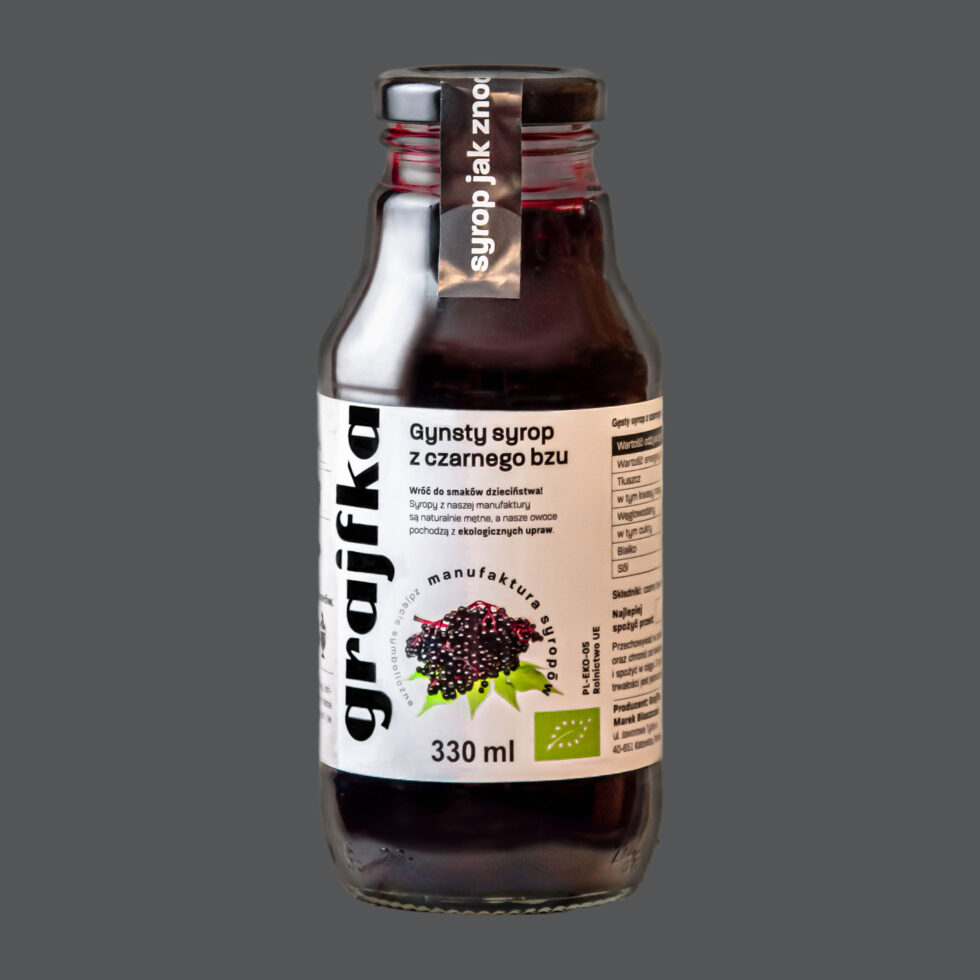 Gynsty syrop z czarnego bzu 330 ml BIO/EKO