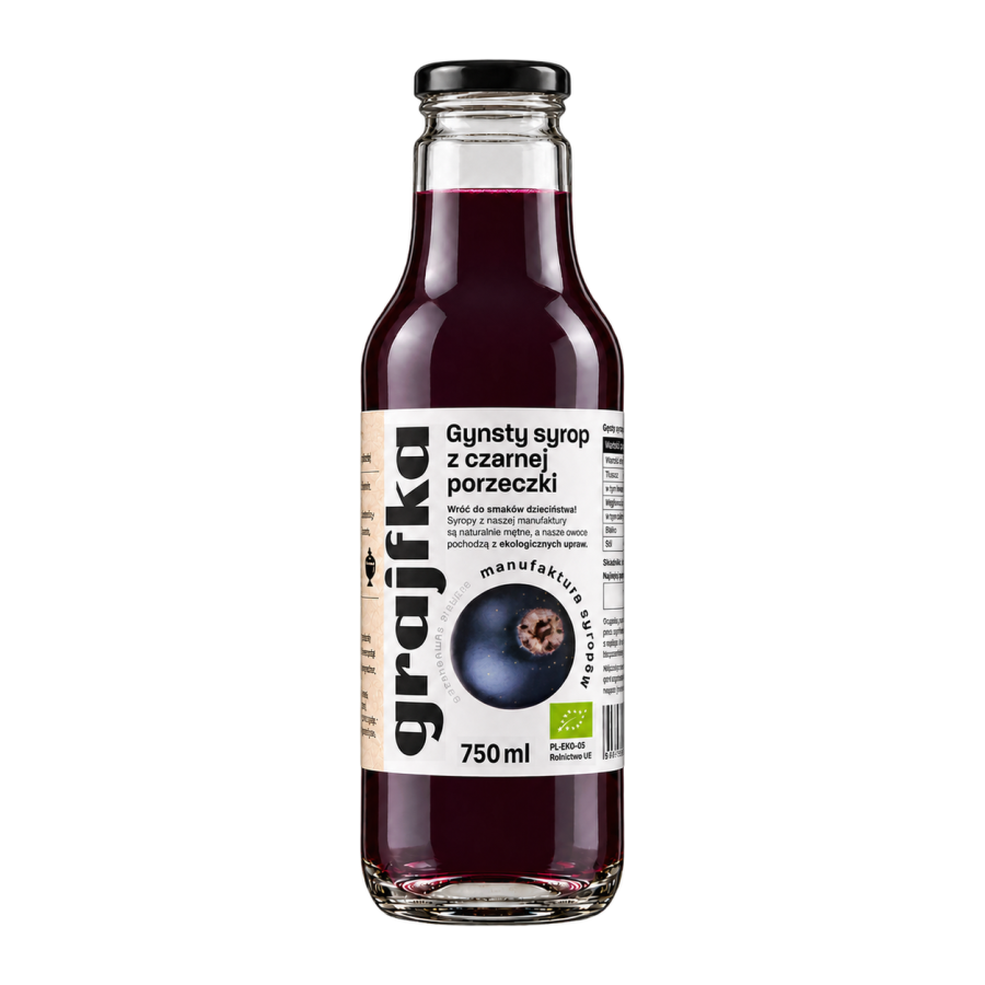 Syrop z Czarnej Porzeczki 750 ml BIO/EKO