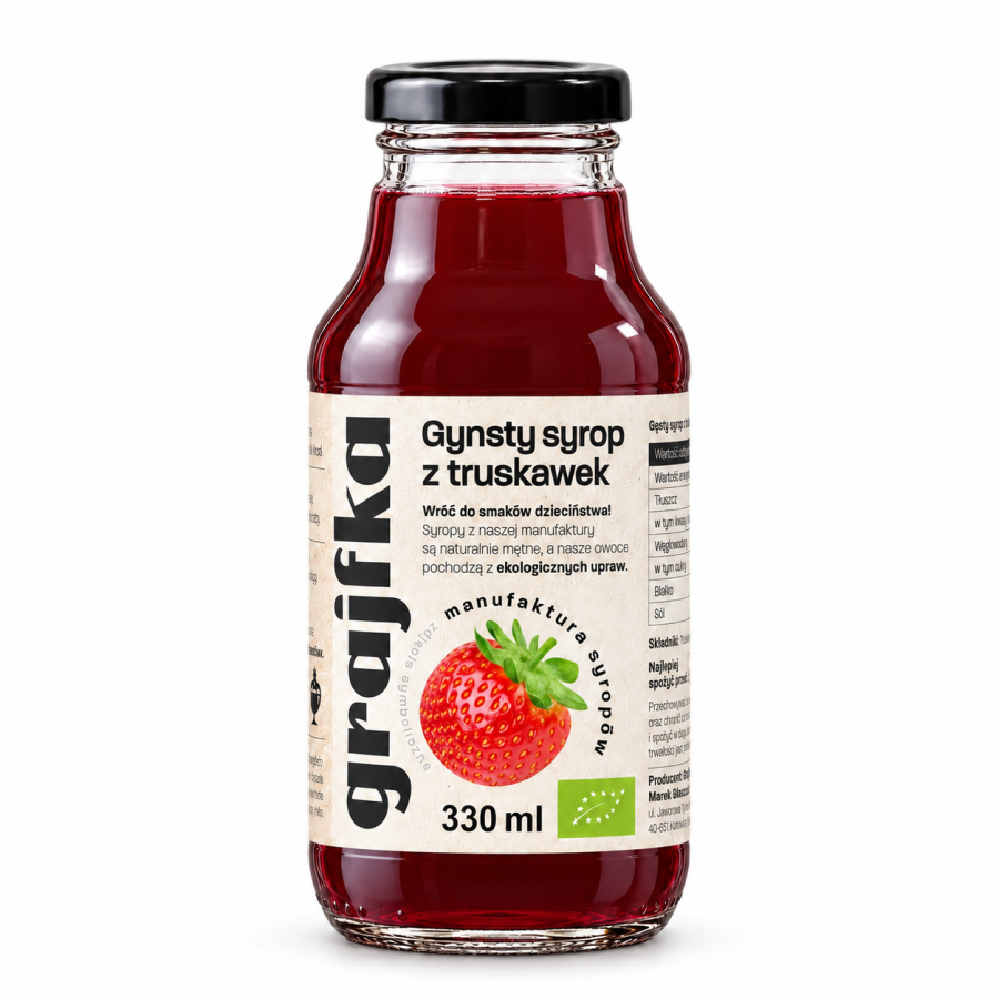 Syrop z Truskawek 330 ml BIO/EKO