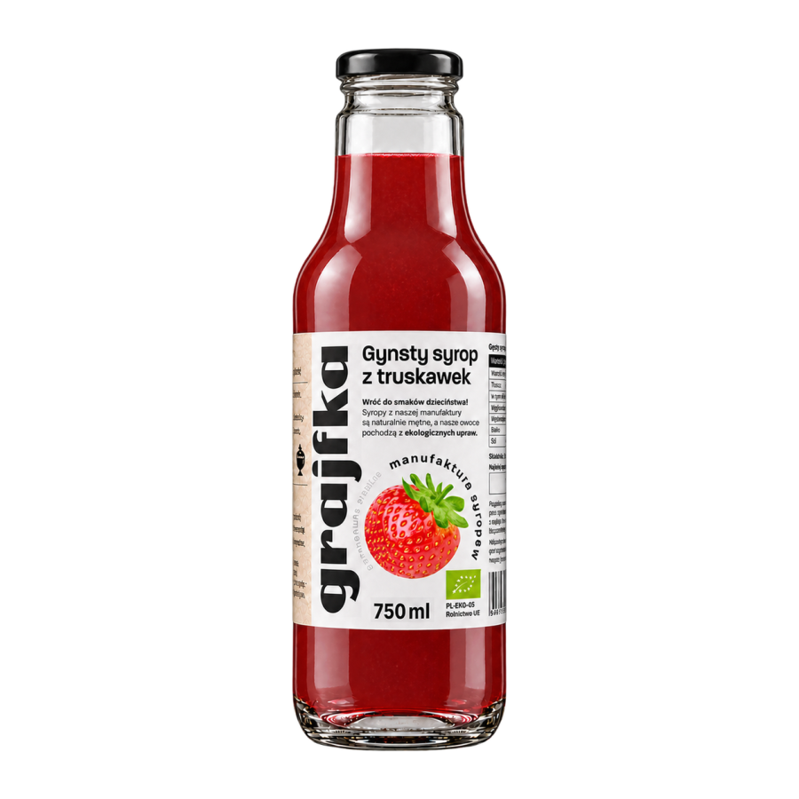 Syrop z Truskawek 750 ml BIO/EKO
