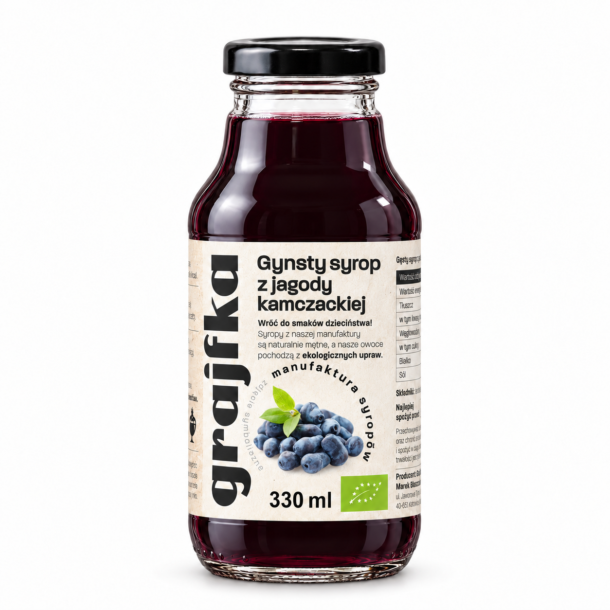 Syrop z Jagody Kamczackiej 330 ml BIO/EKO