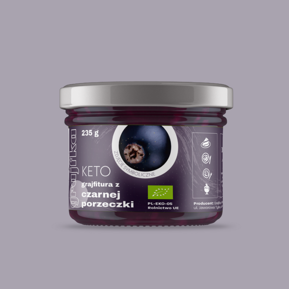 KETO Grajfitura z czarnej porzeczki BIO/EKO 235 g
