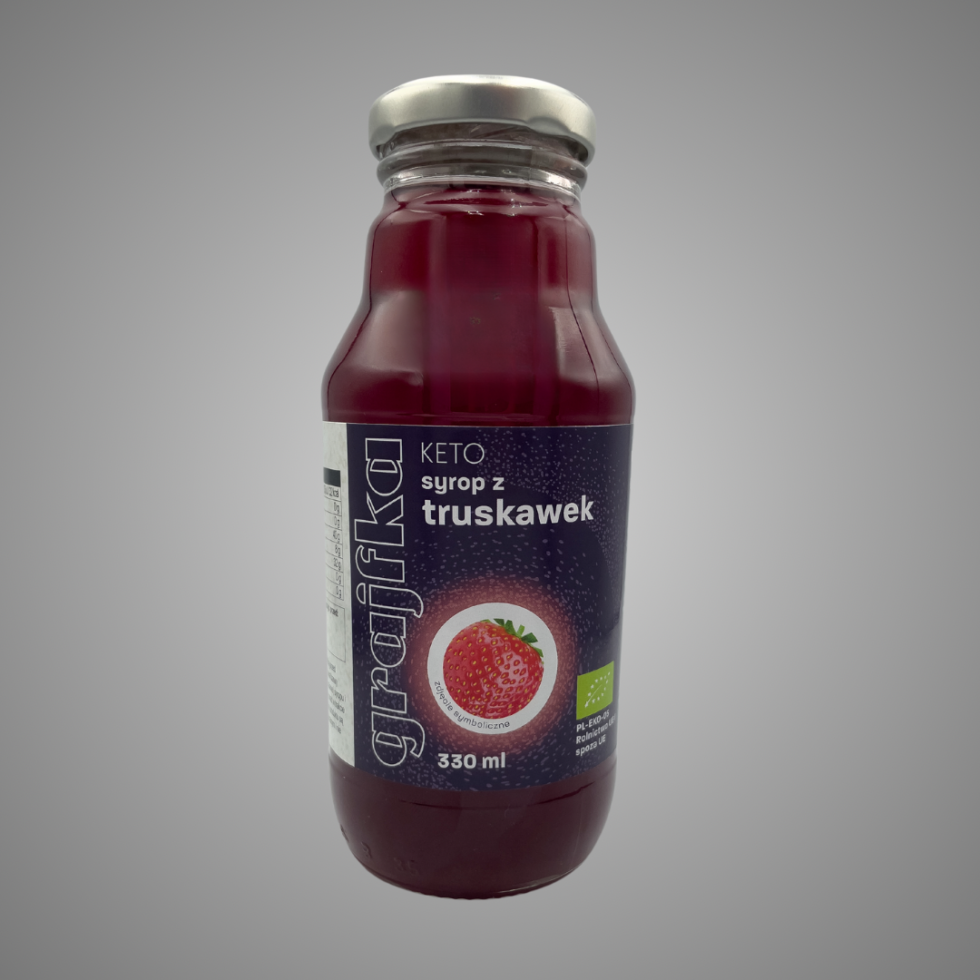 KETO Syrop z truskawek BIO/EKO 330 ml