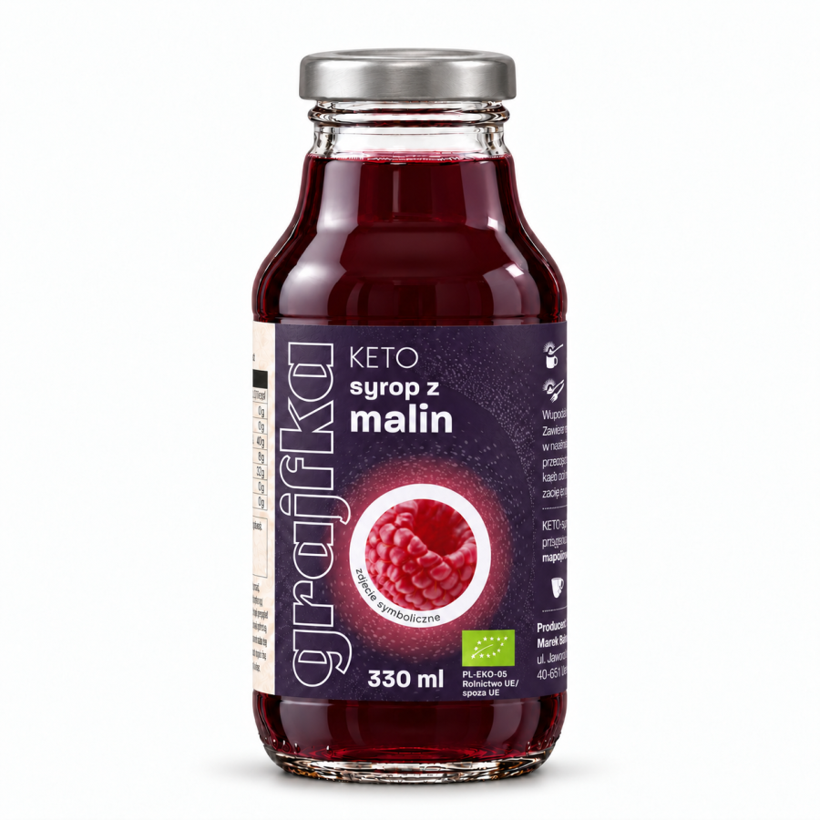 KETO Syrop z malin BIO/EKO 330 ml