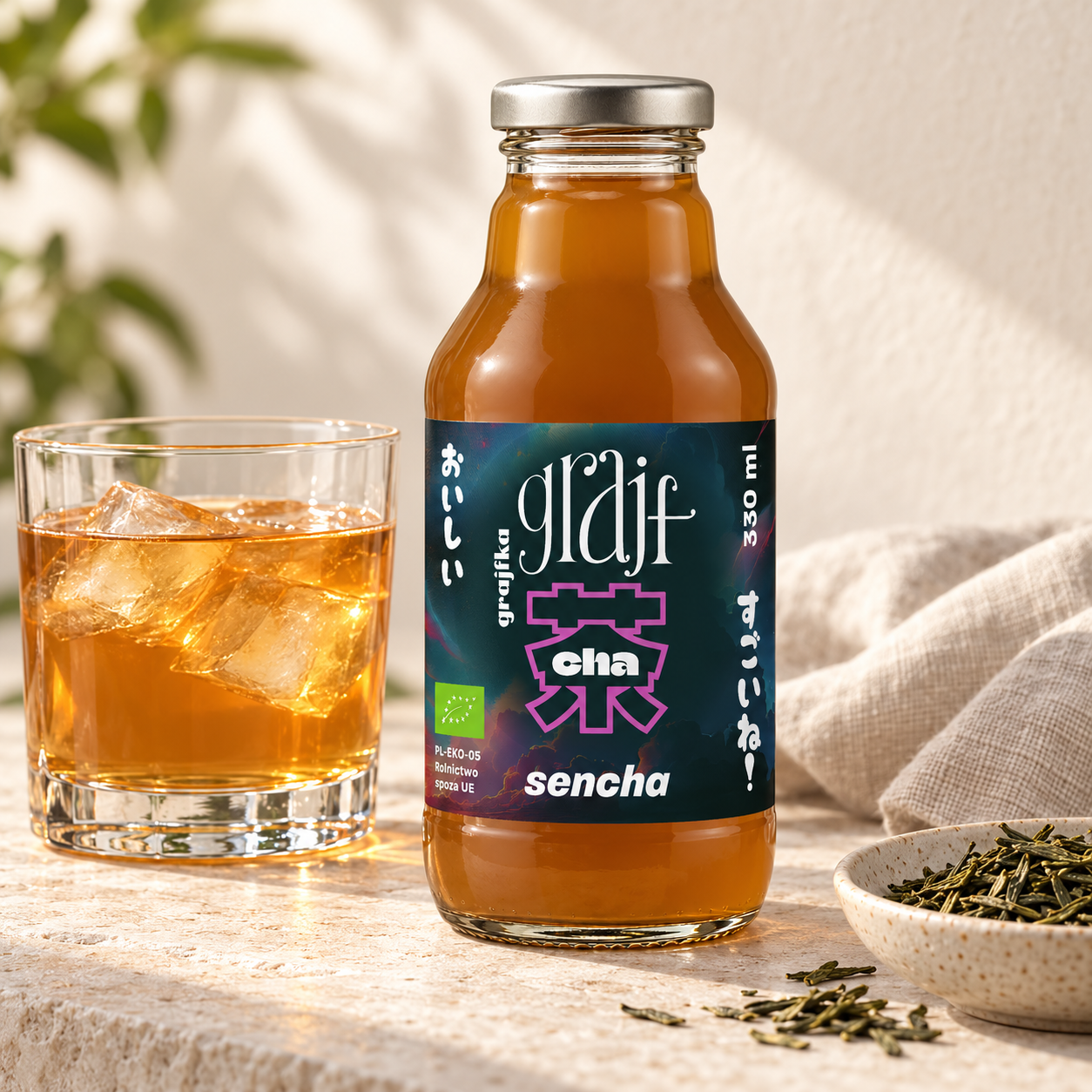 GRAJFCHA Sencha BIO – zielona herbata 330 ml - obrazek 2