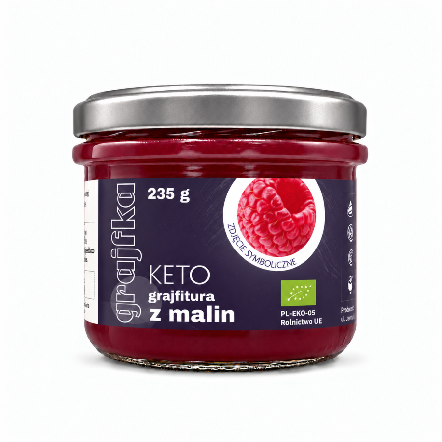 KETO Grajfitura z malin BIO/EKO 235 g (PRZEDSPRZEDAŻ)