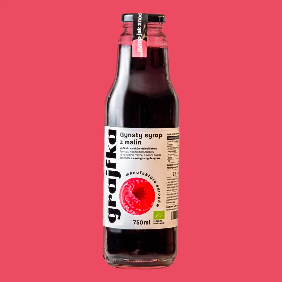 Syrop malinowy BIO Grajfka